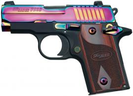 Sig Sauer .380 ACP Model 238 Titanium Rainbow Slide Night Sigh - 238380RBT