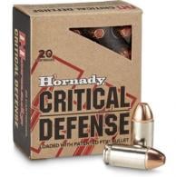 Hornady Critical Defense FTX 45 ACP Ammo 20 Round Box