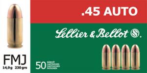SELLIER & BELLOT 45 For Glock Automatic Pistol (GAP) Ful - V311452U