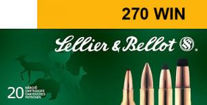 SELLIER & BELLOT 270 Win Soft Point 150 GR 20rd box - V330852U