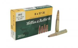 Sellier & Bellot Cut-Through Edge Soft Point 8mm Mauser Ammo 196 gr 20 Round Box - V331812U