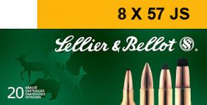 Sellier & Bellot Cut-Through Edge Soft Point 8mm Mauser Ammo 196 gr 20 Round Box - V331812U Sellier & Bellot Cut-Through Edge Soft Point 8mm Mauser Ammo 196 gr 20 Round Box - V331812U