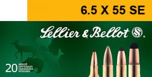 SELLIER & BELLOT 6.5mmX55mm Soft Point 131 GR 2602 f - V330502U SELLIER & BELLOT 6.5mmX55mm Soft Point 131 GR 2602 f - V330502U