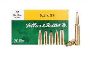 SELLIER & BELLOT 6.5mmX57 Soft Point 131 GR 2519 fp - V330622U