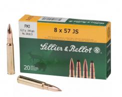 Sellier & Bellot Full Metal Jacket 8mm Mauser Ammo 20 Round Box - V331802U Sellier & Bellot Full Metal Jacket 8mm Mauser Ammo 20 Round Box - V331802U