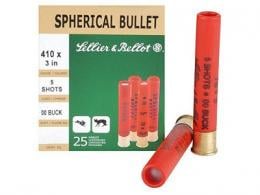 Sellier & Bellot Buckshot 410ga  3" 00 Buck  5 Pellet  25rd box