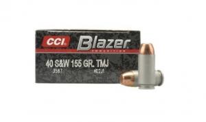 CCI Blazer 40 S&W 155 Grain Total Metal Jacket - 3587 CCI Blazer 40 S&W 155 Grain Total Metal Jacket - 3587