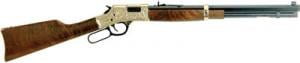 Henry H006D2 Big Boy Deluxe II Lever 44 Rem Mag 20" 10 American Walnut Stk Blue - H006D2