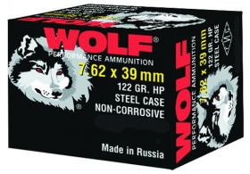 Wolf 7.62MM x 39MM 123 Grain Hollow Point Bi Metal 1000 Rnds - 762BHP Wolf 7.62MM x 39MM 123 Grain Hollow Point Bi Metal 1000 Rnds - 762BHP