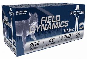Fiocchi 204 Ruger Polymer Tip 40 GR 50 Rounds Per - 204HVB Fiocchi 204 Ruger Polymer Tip 40 GR 50 Rounds Per - 204HVB
