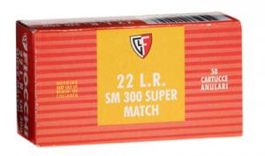 Fiocchi SUPER MATCH GRADE RIMFIRE .22 LR Lead Round N - 33SM300 Fiocchi SUPER MATCH GRADE RIMFIRE .22 LR Lead Round N - 33SM300