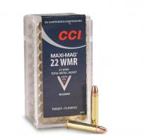 CCI Maxi-Mag 22 Magnum / 22 WMR Ammo 40gr Total Metal Jacket 50 Round Box - 0023 CCI Maxi-Mag 22 Magnum / 22 WMR Ammo 40gr Total Metal Jacket 50 Round Box - 0023