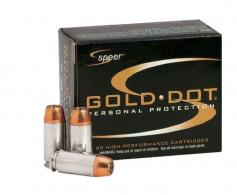 Speer 38 Special +P 125 Grain Gold Dot Hollow Point - 23720 Speer 38 Special +P 125 Grain Gold Dot Hollow Point - 23720
