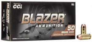 CCI Blazer Brass Full Metal Jacket 40 S&W Ammo 165 gr 50 Round Box - 5210 CCI Blazer Brass Full Metal Jacket 40 S&W Ammo 165 gr 50 Round Box - 5210