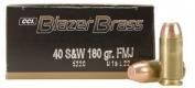 Main product image for CCI Blazer Brass Full Metal Jacket 40 S&W Ammo 180 gr 50 Round Box