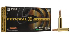 Federal Gold Medal Sierra MatchKing BTHP 20RD 250gr .338 LAP - GM338LM Federal Gold Medal Sierra MatchKing BTHP 20RD 250gr .338 LAP - GM338LM