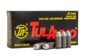 Tulammo .45 ACP 230 gr Full Metal Jacket 50rd box - TA452300 Tulammo .45 ACP 230 gr Full Metal Jacket 50rd box - TA452300