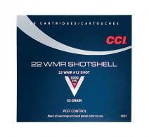 CCI 22 Winchester Magnum Rimfire 52 Grain #12 shot 20rd - 0025 CCI 22 Winchester Magnum Rimfire 52 Grain #12 shot 20rd - 0025
