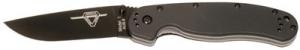 OKC 8846 RAT 1 Folder 3.5" AUS-8 Drop Pnt Black Blade Plain Edge Nylon - 8846