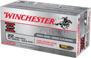 Winchester .22 LR Super X 40gr 50/box Lead Round - X22LR Winchester .22 LR Super X 40gr 50/box Lead Round - X22LR