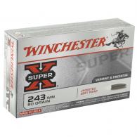 Winchester Super-X 243 Winchester 80gr Jacketed Soft Point 20rd box - X2431 Winchester Super-X 243 Winchester 80gr Jacketed Soft Point 20rd box - X2431