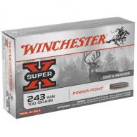 Winchester Super-X 243 Winchester 100gr Power-Point 20rd box - X2432 Winchester Super-X 243 Winchester 100gr Power-Point 20rd box - X2432