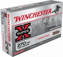 Winchester Super X Power-Point Soft Point 270 Winchester Ammo 20 Round Box - X2705