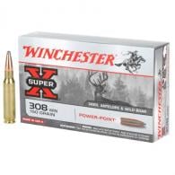 Winchester Super X Power-Point Soft Point 308 Winchester Ammo 150 gr 20 Round Box - X3085