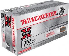 Winchester 357 Remington Magnum 158 Grain Jacketed Soft Point 50rd box