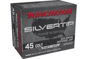 Winchester 45 Long Colt 225 Grain Silvertip Hollow Point - X45CSHP2