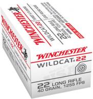 Winchester Ammo WW22LR Wildcat .22 LR  40 GR Lead Round Nose 50 Bx/ 100 C - 12
