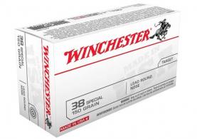 Winchester .38 Spc 150 Grain Lead Round Nose - Q4196 Winchester .38 Spc 150 Grain Lead Round Nose - Q4196