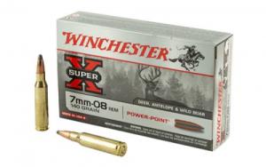 Winchester Super-X 7mm-08 Remington 140 Grain Power-Point 20rd box - X708 Winchester Super-X 7mm-08 Remington 140 Grain Power-Point 20rd box - X708