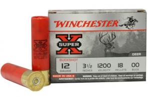 Winchester 12 Ga. 3 1/2" Magnum 18 Pellets #00 Buffered Lead - XB12L00 Winchester 12 Ga. 3 1/2" Magnum 18 Pellets #00 Buffered Lead - XB12L00