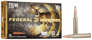Federal Premium 270Win 150Gr Nosler Partition 20rd - P270E