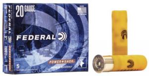 Federal  Power-Shok  20Ga. 3" 18 Pellets #2 Lead Buckshot 5rd box - F2072B