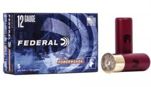 Federal Standard Power-Shok Buckshot 12 Gauge Ammo #000 5 Round Box - F127000