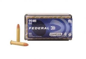Main product image for Federal Champion Training Ammo 22 WMR  40gr Full Metal Jacket  50 Round Box