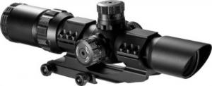 Barska SWAT-AR 1-4x 28mm Obj 90-30 ft @ 100 yds FOV 30mm Tube Black Mat - AC11872 Barska SWAT-AR 1-4x 28mm Obj 90-30 ft @ 100 yds FOV 30mm Tube Black Mat - AC11872