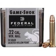 Federal .22 WMR 50 Grain Jacketed Hollow Point 50rd - 757 Federal .22 WMR 50 Grain Jacketed Hollow Point 50rd - 757