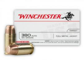 Winchester Full Metal Jacket 380 ACP Ammo 50 Round Box - Q4206