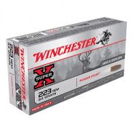 Winchester Super X Power-Point Soft Point 223 Remington Ammo 64 gr 20 Round Box - X223R2 Winchester Super X Power-Point Soft Point 223 Remington Ammo 64 gr 20 Round Box - X223R2