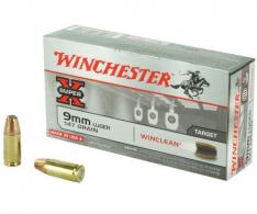 Main product image for Winchester Super X Winclean Brass Enclosed Base Soft Point 9mm Ammo 50 Round Box