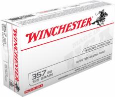 Winchester 357 Sig Sauer 125 Grain Jacketed Hollow Point 50rd box - USA357SJHP Winchester 357 Sig Sauer 125 Grain Jacketed Hollow Point 50rd box - USA357SJHP
