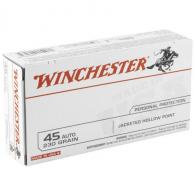 Winchester Jacketed Hollow Point 45 ACP Ammo 230gr 50 Round Box