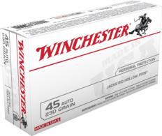Winchester .45 ACP 230 Grain Jacketed Hollow Point 50rd box