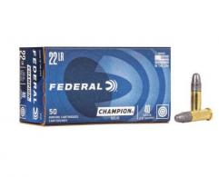 Federal Champion 22LR 40 Grain LRN 50rd box - 510 Federal Champion 22LR 40 Grain LRN 50rd box - 510