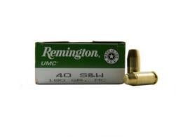 Remington UMC Full Metal Jacket 40 S&W Ammo 50 Round Box - L40SW3 Remington UMC Full Metal Jacket 40 S&W Ammo 50 Round Box - L40SW3
