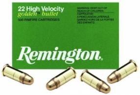Remington Ammunition 21278 Golden Bullet 22 LR 36 gr Plated Hollow Point 100 Bx/ 50 Cs - 1600