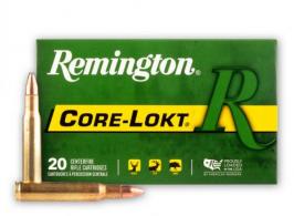 Main product image for Remington Core-Lokt Ammo  30-06 Springfield Jacketed Soft Point  125gr 20 Round Box